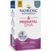 Nordic Naturals, Prenatal DHA, 830mg dOméga-3 avec EPA et DHA, Haute Dosé, Goût Fraise, 90 Capsules molles, Testé en Laborat