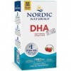 Nordic Naturals, DHA Xtra, 1660mg dOméga-3, Huile de Poisson avec EPA et DHA, Goût Fraise, 60 Capsules molles, Testé en Labo