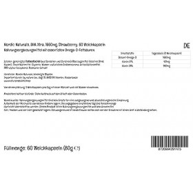 Nordic Naturals, DHA Xtra, 1660mg dOméga-3, Huile de Poisson avec EPA et DHA, Goût Fraise, 60 Capsules molles, Testé en Labo
