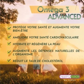 Oméga 3 6 9 + Vitamine E | Protège votre santé et régule le cholestérol | Pouvoir antioxydant pour les cheveux et la peau | H