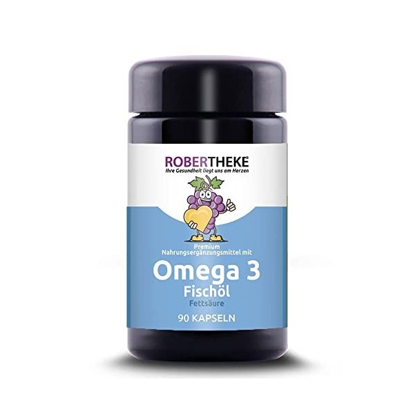 ROBERTHEKE Omega 3 capsules dhuile de poisson 90 pièces