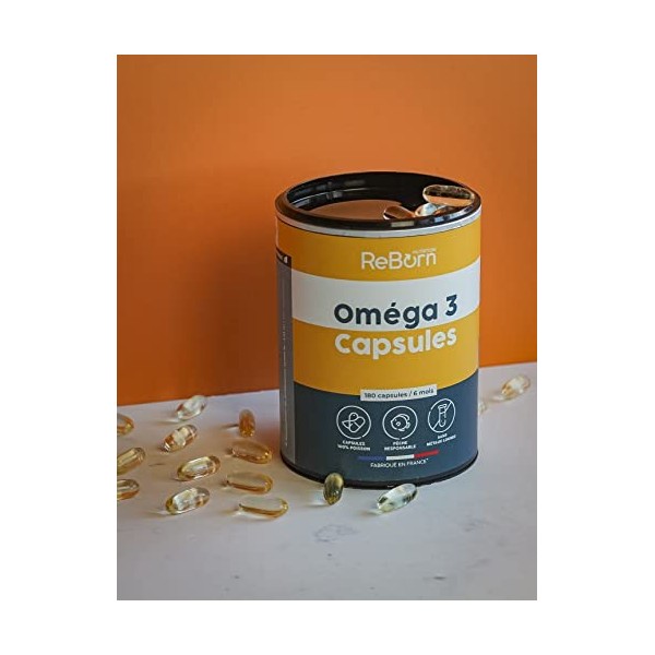 Omega 3 Epax 1000 mg • 180 gélules • Ultra concentrés : 780 mg EPA + DHA • Capsules 100% poisson • 1 mois • TOTOX très bas • 