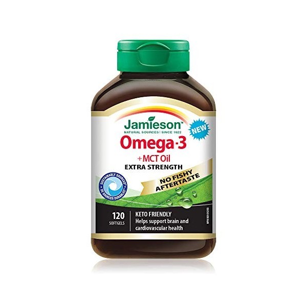 Jamieson Omega 3 + MCT 120 Softgels