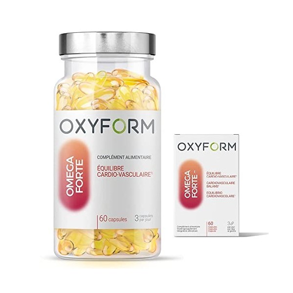 Laboratoires Oxyform I Complément Alimentaire Oméga 3 I Huile De Poissons Concentree Naturelle Haute Qualité I EPA 1050 Mg I 