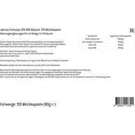 Jarrow Formulas, EPA DHA Balance, 600mg dAcides Gras Oméga-3, 120 Capsules molles, Testé en Laboratoire, Sans Gluten, Sans S