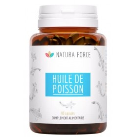 NATURA FORCE - Huile de Poisson Certifiée EPAX - Oméga 3 de Types EPA 34% & DHA 24% - Poissons Sauvages Issus de la Pêche Pro