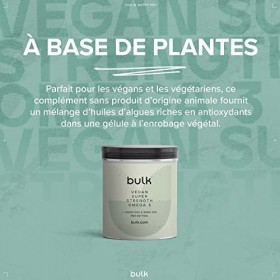 Bulk Gélules Végétaliennes Aux Omega 3, Vegan, Super Strength, 60 Gélules