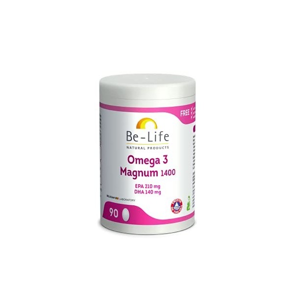 BeLife Omega 3 Magnum 1400, Blanc, 90 Capsules