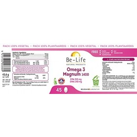 Be-Life - Oméga 3 Magnum - 45 Capsules