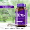 Acide Alpha-Lipoïque 650 mg − 120 Gélules Entièrement Végétales très Puissantes − 100% Naturelles, sans Agent de Remplissage 