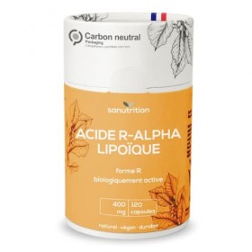 Acide R-alpha-lipoïque 400 mg par gélule | 120 gélules | Hautement dosé | en biodisponibilité particulièrement élevée | Végét