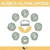 Acide R-alpha-lipoïque 400 mg par gélule | 120 gélules | Hautement dosé | en biodisponibilité particulièrement élevée | Végét