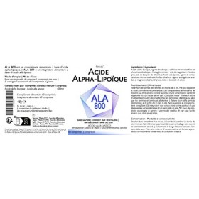 ALA 800 Line@diet | 60 comprimés | Acide alpha lipoïque | comprimés à haute concentration