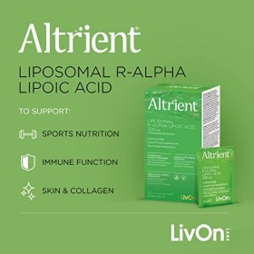 Altrient R-ALA, Acide Alpha Lipoïque À Liposomes Réduits/R ALA Par Livon Labs -ALA - Acide Liposomal R-Alpha Antioxydant De H