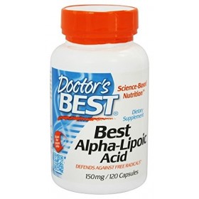 Meilleur acide alpha-lipoïque, 150 mg, 120 Capsules - Doctor est le meilleur