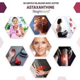 Astaxanthine Pure, Antioxydant Puissant à 8 mg x 180 Gélules Vegan Pour 3 Mois - 5% dAstaxanthine Pure Issue de 160 mg dAlg