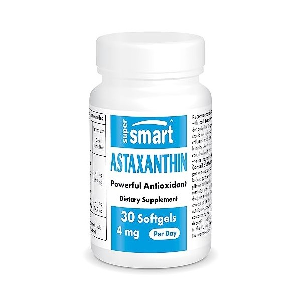 Astaxanthine - Pureté Inégalée - Puissant Antioxydant - Extrait d’Algue Haemotococcus Pluvialis Standardisé à 5% dAstaxanthi