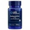 Life Extension Astaxanthine, 4mg, avec Phospholipides, 30 Capsules molles, Testé en Laboratoire, Sans Gluten, Sans Soja, Sans