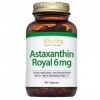 Astaxanthine, 6 mg en gélules pour aider à lutter contre loxydation. Microalgues avec Bêta-carotène, Lutéine, Vitamine E. An
