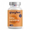 Bêta-Carotène Autobronzant 200 Capsules , Extrait de Carotte 140mg , Vitamine A 1167 µg et Beta Carotene 7g , Preparatio