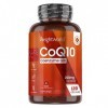 Coenzyme Q10 200mg Extra Fort - 120 Gélules Vegan Pour 4 Mois - 1 Gélule/Jour - Contient 100% dUbiquinone Forte - Formule Ha