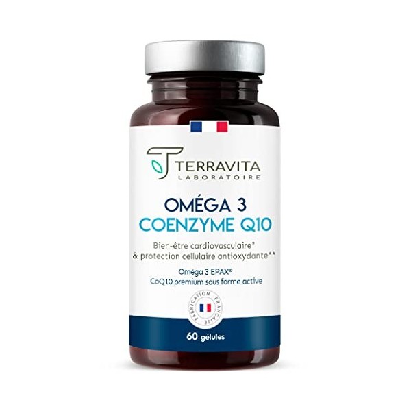 Coenzyme Q10 Ubiquinol Kaneka® + Oméga 3 Brevetés EPAX® | Poissons Sauvages | Système Cardiovasculaire - Immunitaire - Cérébr