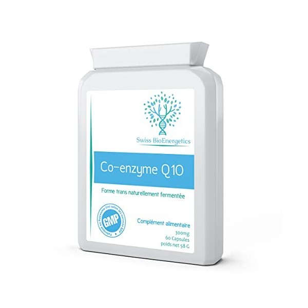 Co Enzyme Q10 CoQ10 - Forme trans supérieure naturellement fermentée - 300 mg 60 gélules