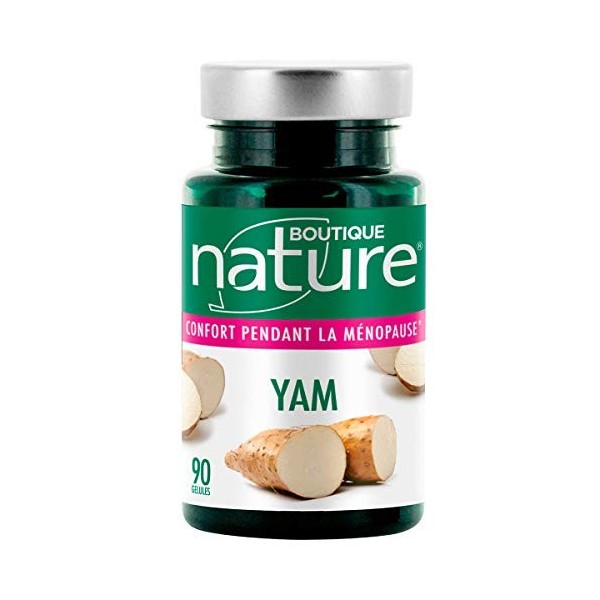 Boutique Nature - Complément Alimentaire - Yam - 90 Gélules Végétales - Favorise léquilibre du cycle de la femme et agit fav