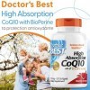 Doctors Best, High Absorption CoQ10 CoQ10 à Haute Absorption avec BioPerine , 100 mg, 120 Capsules molles,Végétal, Coenzy