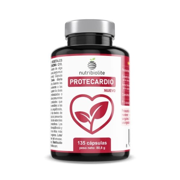 Protecardio - Aide à réguler le taux de cholestérol. Stérols Végétaux Phytostérols , Levure de Riz Rouge Monacoline K , Ast