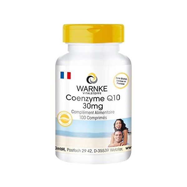 Coenzyme Q10 30 mg - 100 comprimés | Warnke Vitalstoffe