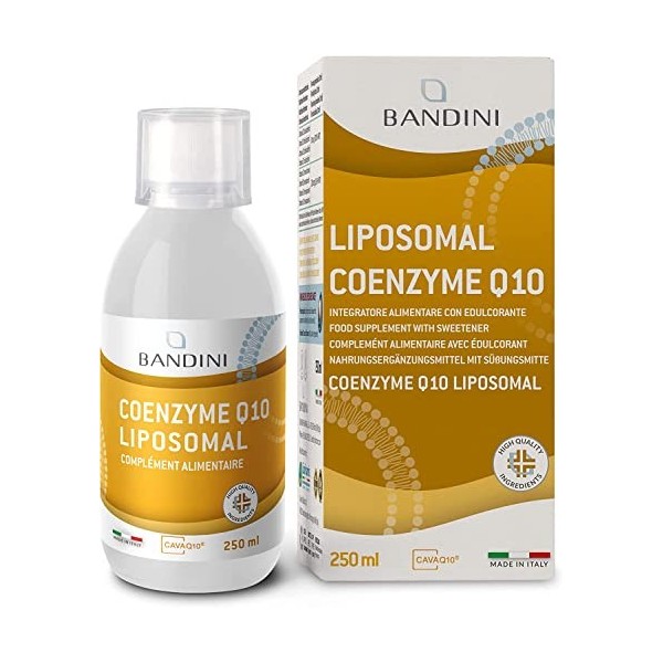 Bandini® Coenzyme liposomale Q10 - Bandini Pharma - Haute qualité et biodisponibilité - Supplément liposomal liquide à haute 