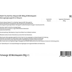 Health Thru Nutrition, Kaneka™ Ubiquinol, Co-Enzyme Q10 Actif, 100mg, Haute Dose, 60 Capsules molles, Testé en Laboratoire, S