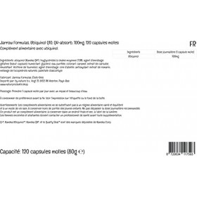 Jarrow Formulas, Ubiquinol QH-Absorb Coenzyme Q10 Actif , 100mg, Hautement Dosé, 120 Capsules molles, Testé en Laboratoire, 