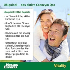 Coenzyme Q10. CoQ10 100 mg Gélule, Biodisponibilité, jusquà 800% de Plus que CoQ10 Normale. Qualité sans additifs. Energie, 