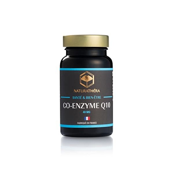 Naturathéra CO-ENZYME Q10 - Ubiquinone Concentrée - Complément Alimentaire Stress Oxydatif Fatigue Profonde, Beauté de la Pea