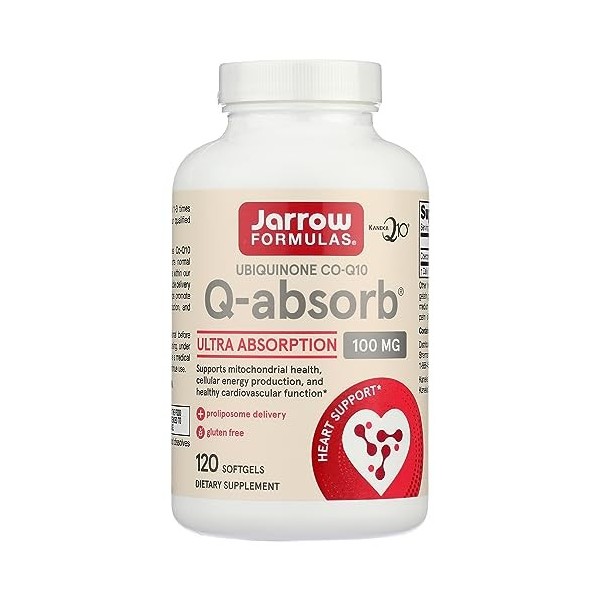 Q-absorber Co-Q10, 100 mg, 120 g̩lules - Formules Jarrow