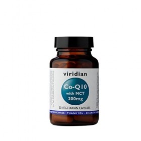 Viridian CoQ10 with MCT 200mg, 30 Vegi bouchons
