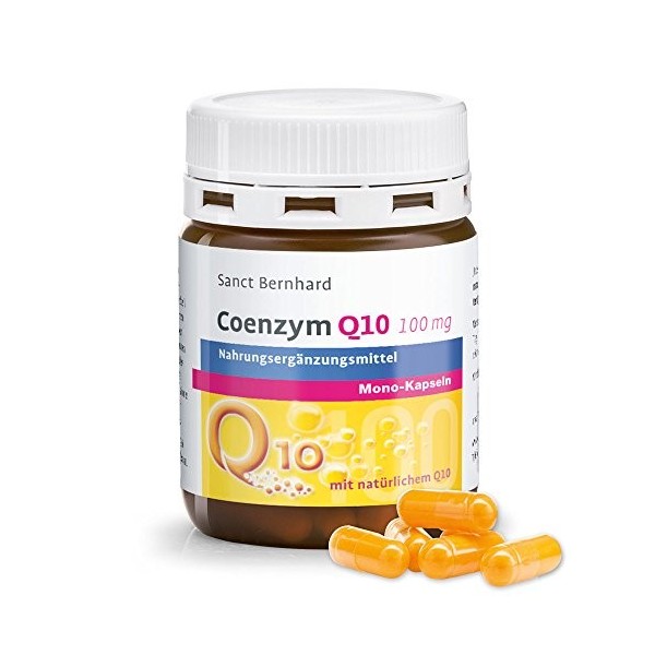 Coenzyme Q10 100 mg Mono-Gélules, Q10 pur à 100% naturel, de la meilleure qualité KANEKA 