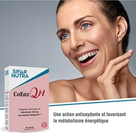 Sifar Nutra CoEnz QH | Kaneka QH | forme active de coenzyme Q10 | UBIQUINOL 100 mg | antioxydant et métabolisme énergétique |