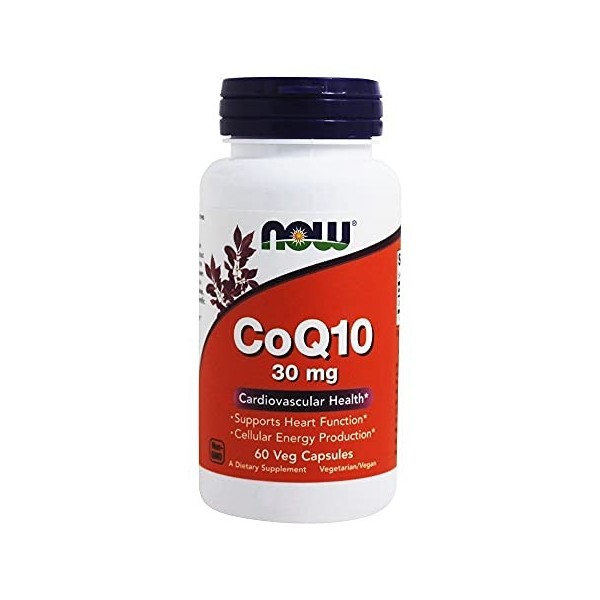 NOW Foods - CoQ10 Cardiovascular Health 30 mg. - 60 Vegetarian Capsules