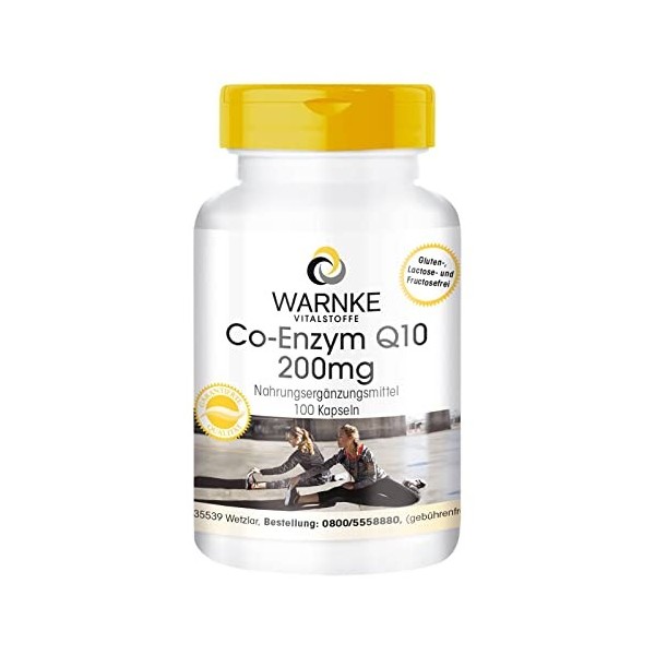 Coenzyme Q10 200mg - 100 gélules - végan | Warnke Vitalstoffe