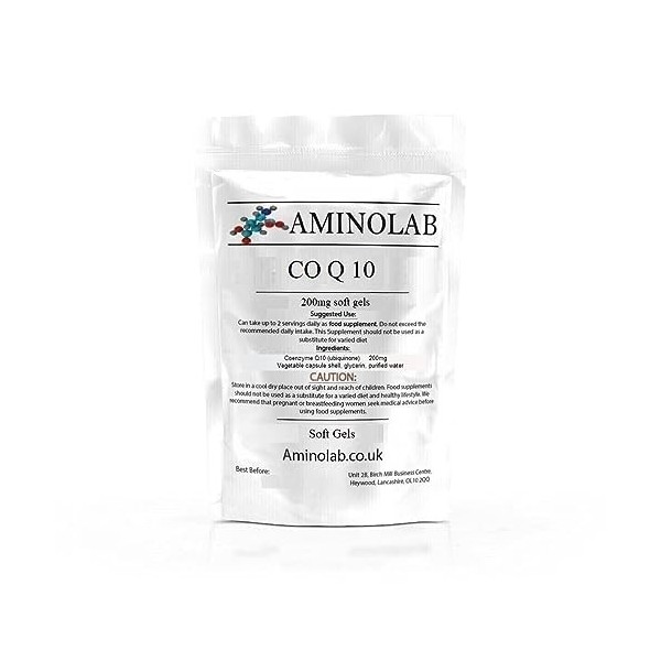 Aminolab – Enzyme CO Q10 COQ10 200 mg 60 gélules molles