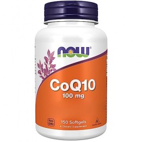 Now Foods, CoQ10 Coenzyme Q10 , 100mg, Haute Dosé, 150 Capsules molles, Testé en Laboratoire, Sans Gluten, Sans Soja, Sans O