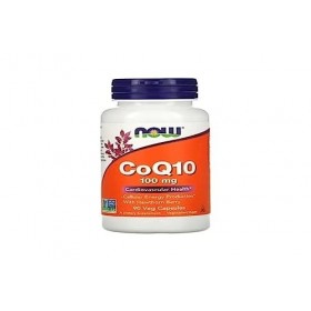 Now Foods, CoQ10 Coenzyme Q10 , 100 mg, Aubépine, 90 comprimés végétaliens