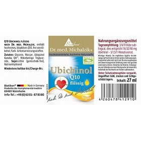 Ubiquinol Q10 - innovation produit de Biotikon® - meilleure biodisponibilité - selon Dr. med. Michalzik® - sans additifs - de