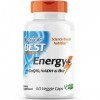 Doctors Best Energy Plus, avec coenzyme Q10, NADH et B12, Dose de 2 Jours, 60 gélules Végétaliennes, Testé en Laboratoire, S