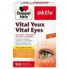 Doppelherz, Vital Yeux, Complément alimentaire vision et santé des yeux, Lutéine & Zéaxanthine + Vitamines et Zinc, Pour le m