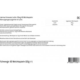 Jarrow Formulas, Lutein, 20mg, avec Zéaxanthine, 60 Capsules molles, Testé en Laboratoire, Sans Gluten, Sans Soja, Sans OGM