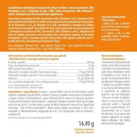 Ineldea Santé Naturelle SANTE - SUPLEOX Antioxydant A base de Resvératrol, NAC, SOD, vitamines C & E Aide à protéger les cell